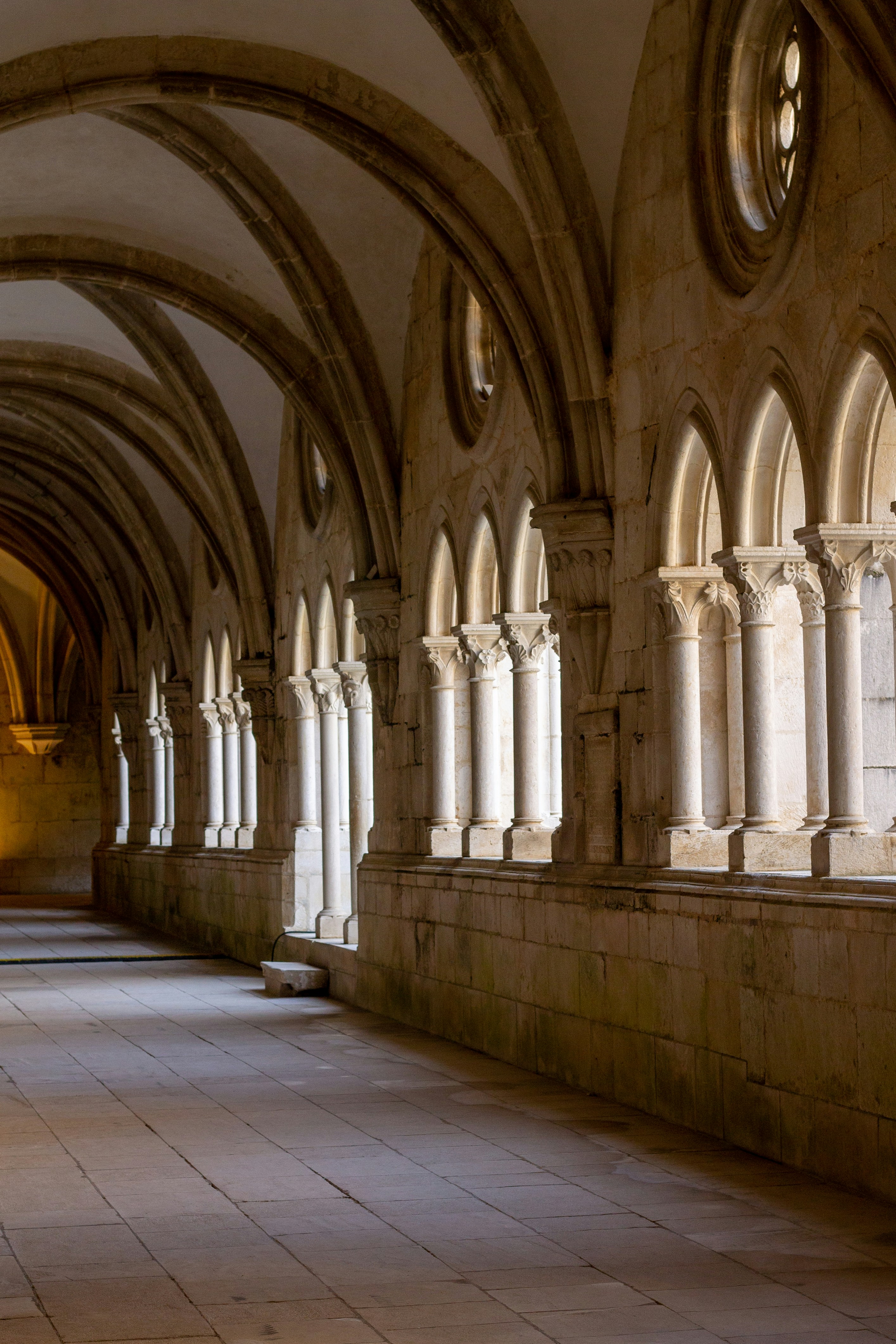 Historic monastery cloister