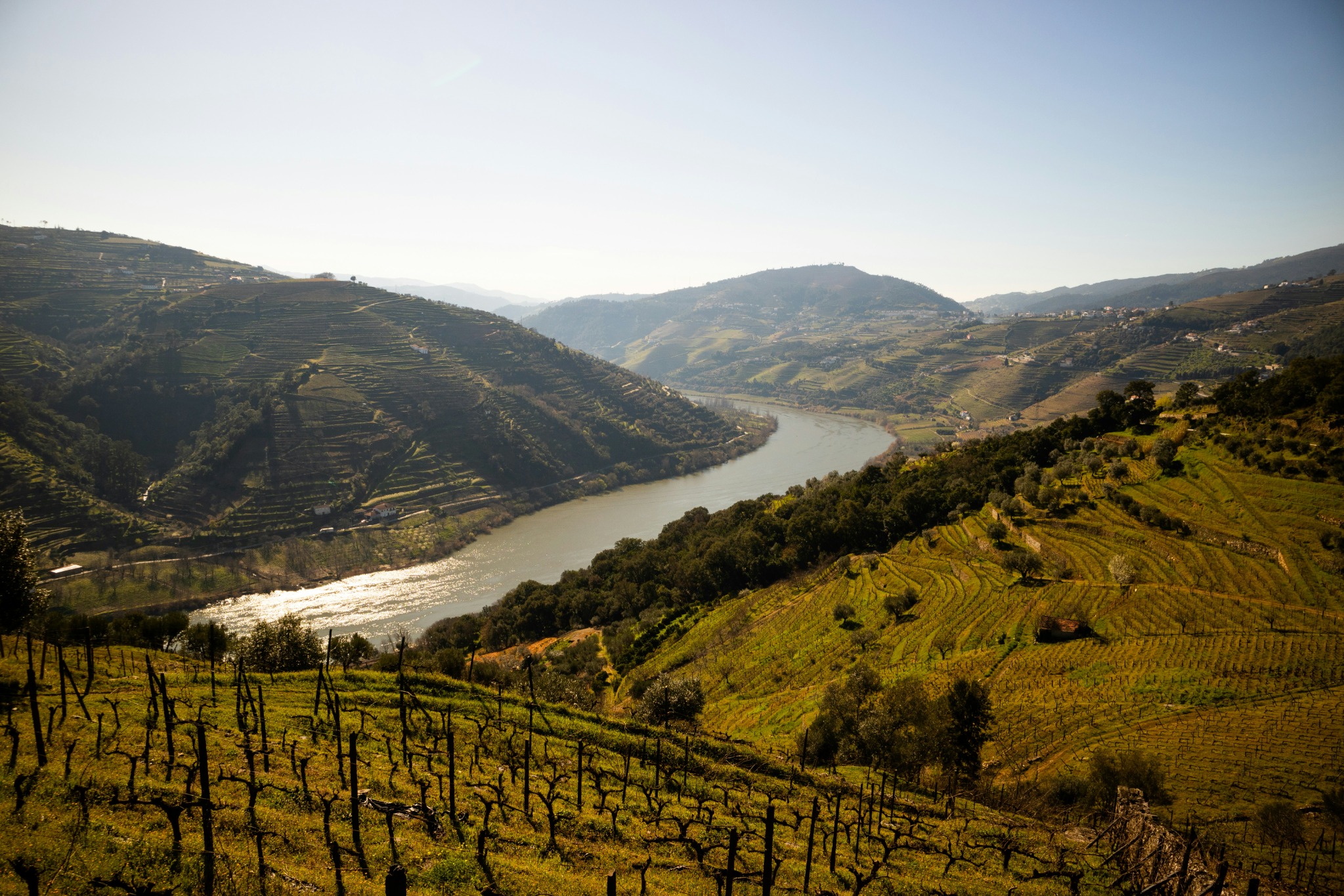 Duero river valley from above
